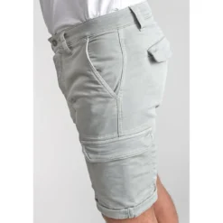 Le Temps des CerisesBermuda short DAMON gris Sven en coton
