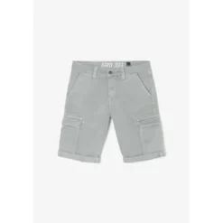Le Temps des CerisesBermuda short DAMON gris Sven en coton