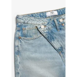 Le Temps des CerisesBermuda short en jeans fille CASA bleu