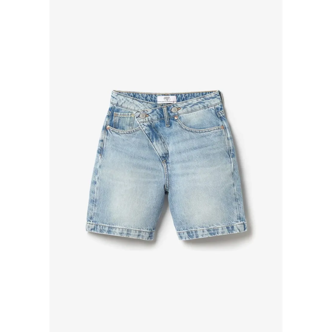 Le Temps des CerisesBermuda short en jeans fille CASA bleu