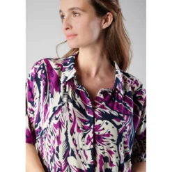 Le Temps des CerisesChemise GABRYE rose en viscose