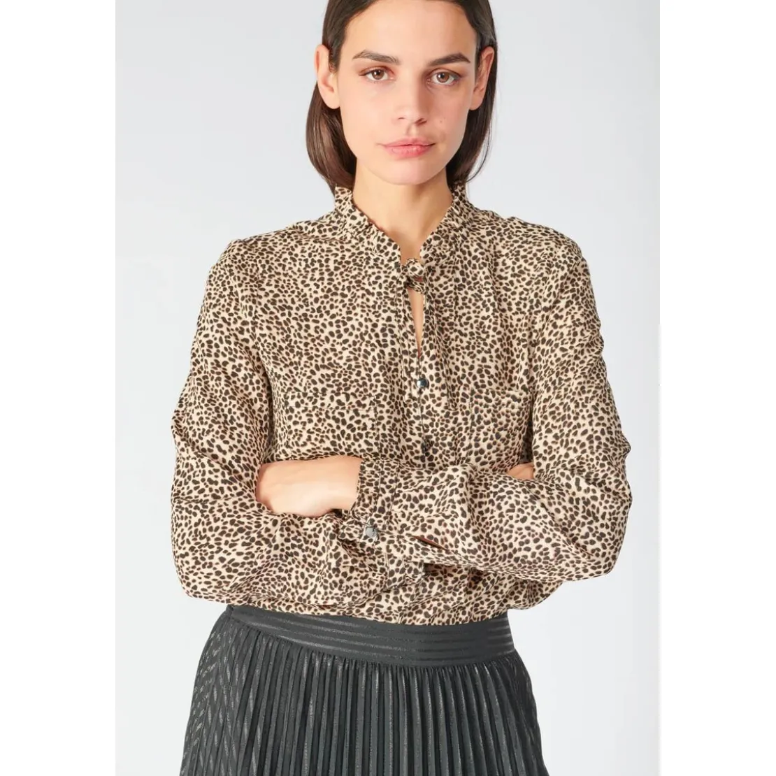 Le Temps des CerisesChemise SUSAN noir en viscose