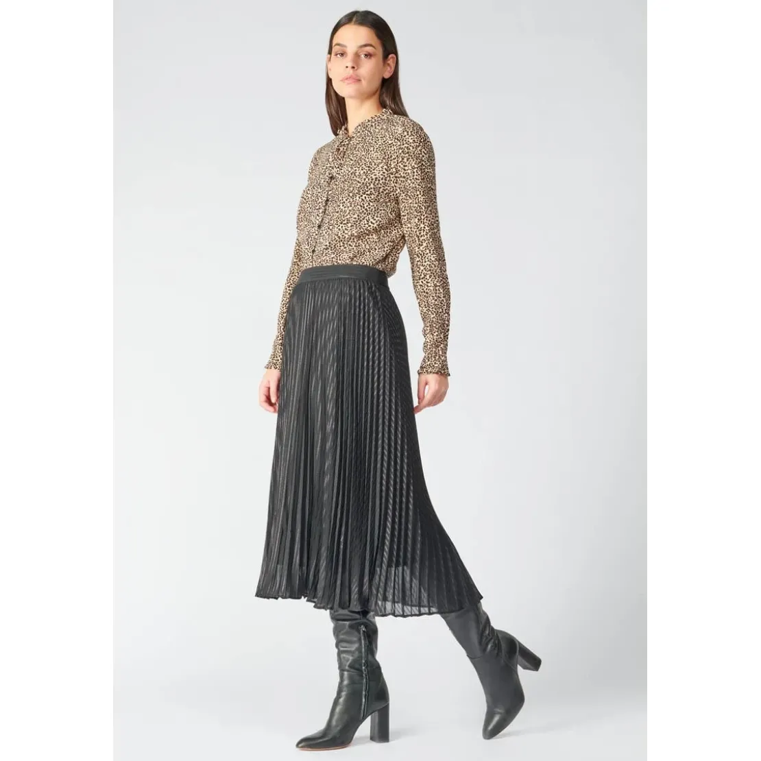 Le Temps des CerisesChemise SUSAN noir en viscose