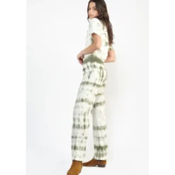 Le Temps des CerisesCombinaison droit en jeans WAGGA vert