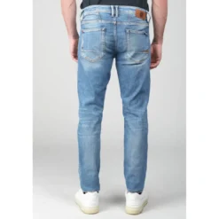 Le Temps des CerisesJeans ajusté 600/17, longueur 34 bleu en coton Ilan