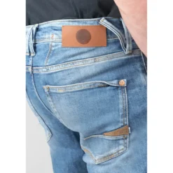 Le Temps des CerisesJeans ajusté 600/17, longueur 34 bleu en coton Ilan