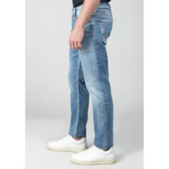 Le Temps des CerisesJeans ajusté 600/17, longueur 34 bleu en coton Ilan
