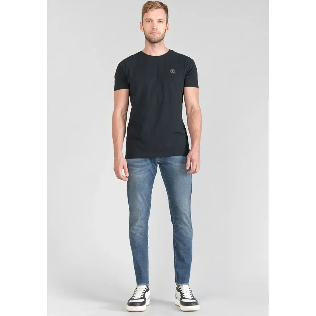 Le Temps des CerisesJeans ajusté BLUE JOGG 700/11, longueur 34 bleu en coton Gary