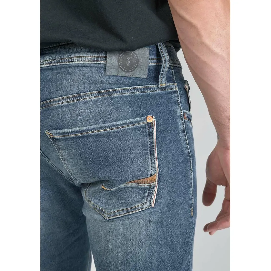 Le Temps des CerisesJeans ajusté BLUE JOGG 700/11, longueur 34 bleu en coton Gary