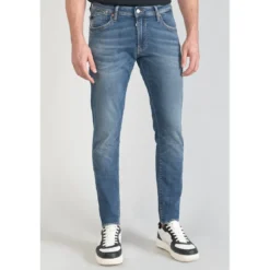 Le Temps des CerisesJeans ajusté BLUE JOGG 700/11, longueur 34 bleu en coton Gary