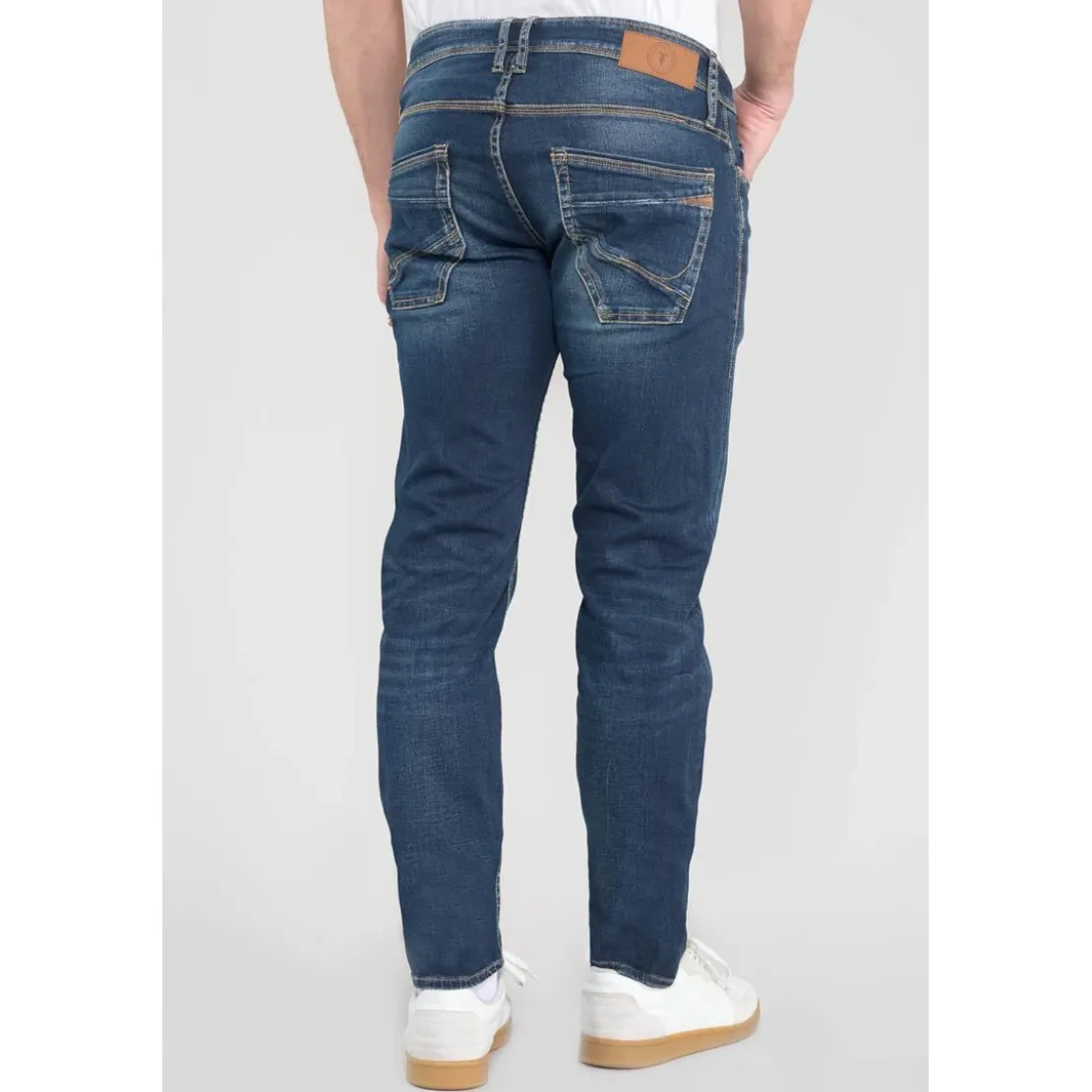 Le Temps des CerisesJeans ajusté stretch 700/11, bleu Ward en coton