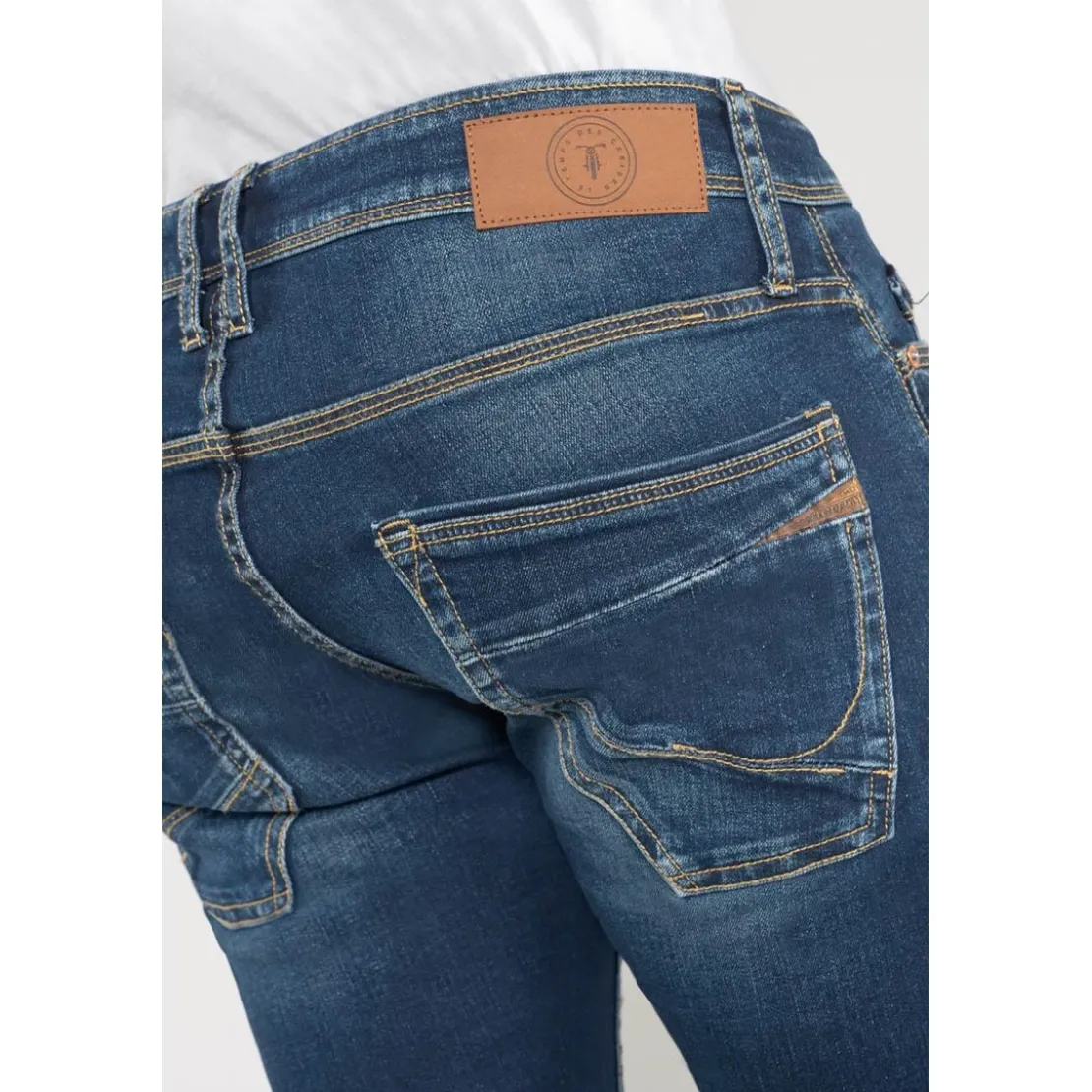 Le Temps des CerisesJeans ajusté stretch 700/11, bleu Ward en coton