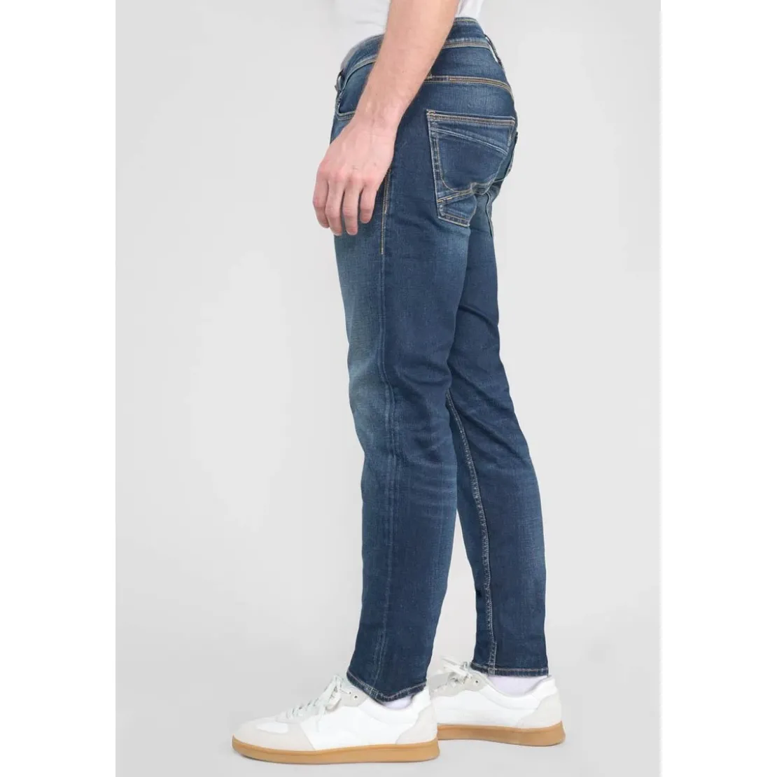 Le Temps des CerisesJeans ajusté stretch 700/11, bleu Ward en coton