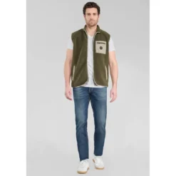 Le Temps des CerisesJeans ajusté stretch 700/11, bleu Ward en coton