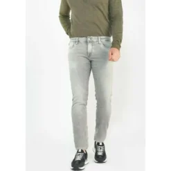 Le Temps des CerisesJeans ajusté BLUE JOGG 700/11, longueur 34 gris en coton