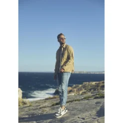 Le Temps des CerisesJeans ajusté stretch 700/11, longueur 34 bleu en coton Leo