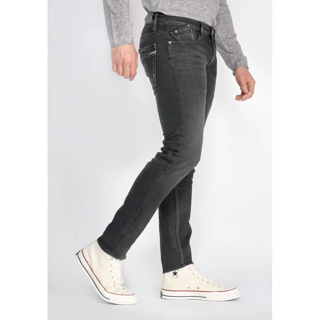 Le Temps des CerisesJeans Basic 700/11 adjustednoir N°1 en coton
