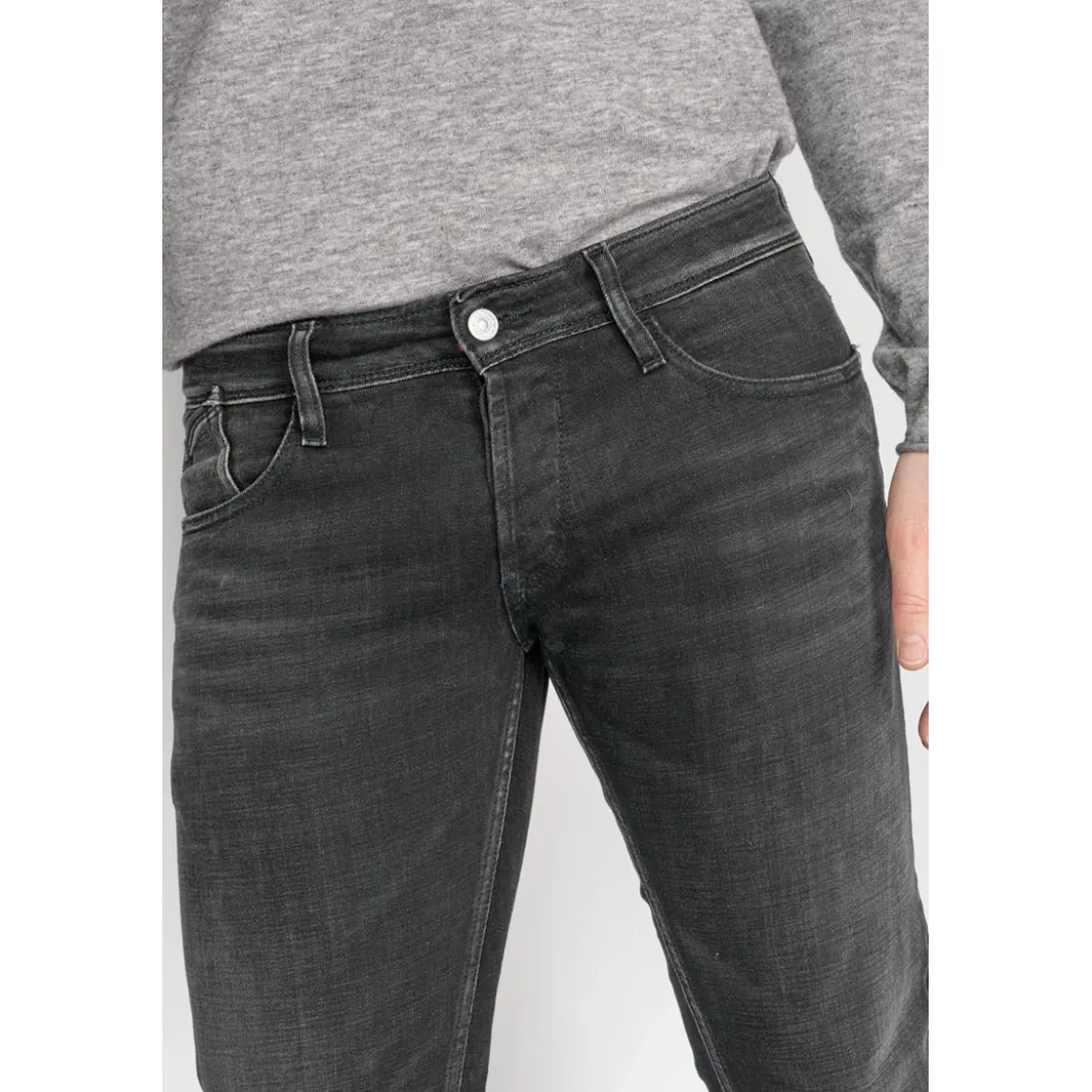 Le Temps des CerisesJeans Basic 700/11 adjustednoir N°1 en coton