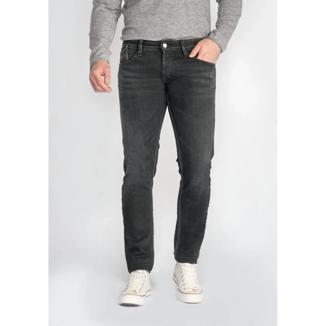Le Temps des CerisesJeans Basic 700/11 adjustednoir N°1 en coton