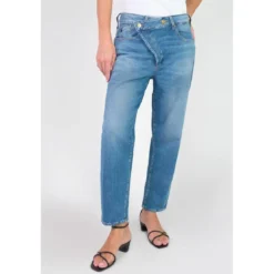 Le Temps des CerisesJeans boyfit cosy, 7/8ème bleu Eva