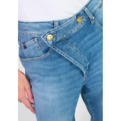 Le Temps des CerisesJeans boyfit cosy, 7/8ème bleu Eva