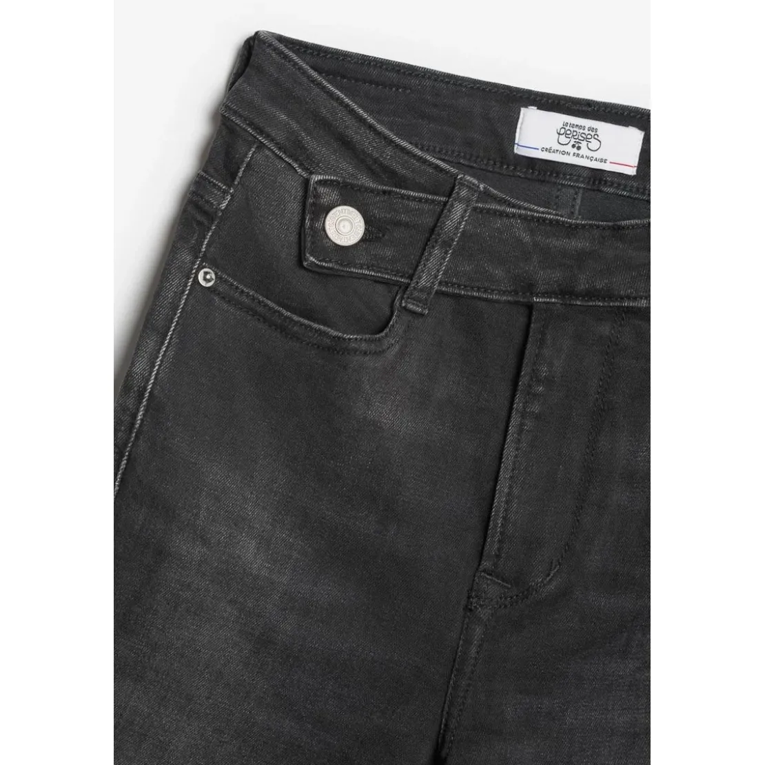 Le Temps des CerisesJeans fille, regular, droit 400/14, longueur 34 noir en coton