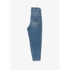 Le Temps des CerisesJeans fille, Milina boyfit vintage bleu N°4 en coton