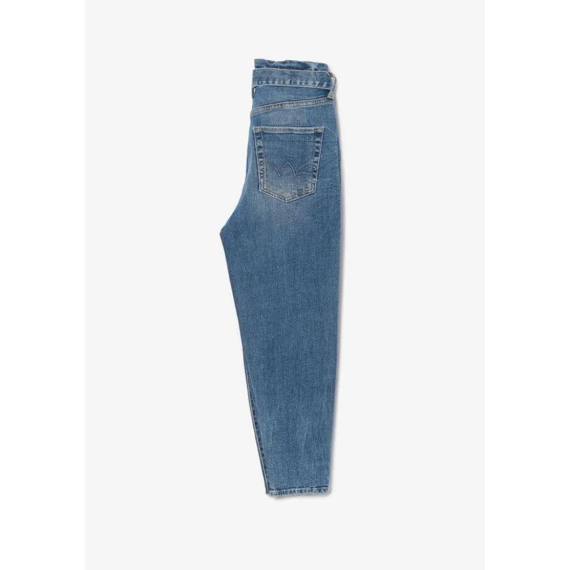 Le Temps des CerisesJeans fille, Milina boyfit vintage bleu N°4 en coton