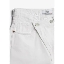 Le Temps des CerisesJeans fille, boyfit COSA, 7/8ème blanc en coton