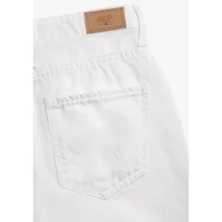 Le Temps des CerisesJeans fille, boyfit COSA, 7/8ème blanc en coton