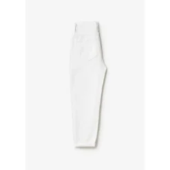 Le Temps des CerisesJeans fille, boyfit COSA, 7/8ème blanc en coton