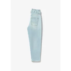 Le Temps des CerisesJeans fille, boyfit MILINA, 7/8ème bleu en coton