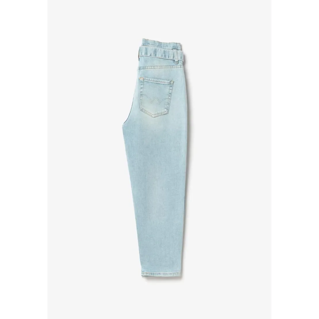 Le Temps des CerisesJeans fille, boyfit MILINA, 7/8ème bleu en coton