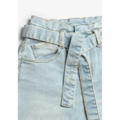Le Temps des CerisesJeans fille, boyfit MILINA, 7/8ème bleu en coton
