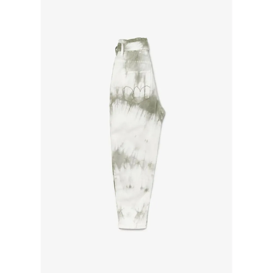 Le Temps des CerisesJeans fille, loose, large MILINA, longueur 34 vert