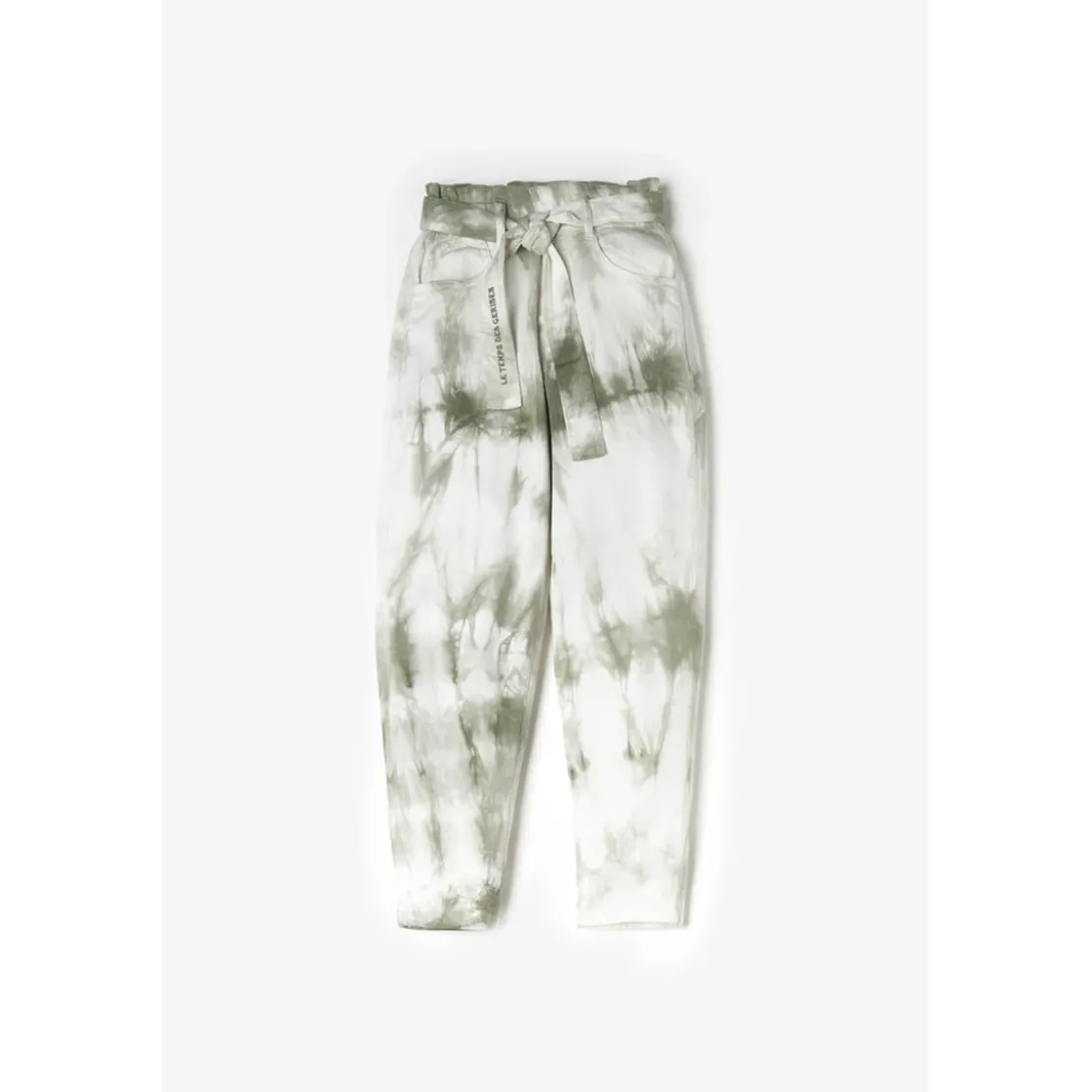 Le Temps des CerisesJeans fille, loose, large MILINA, longueur 34 vert