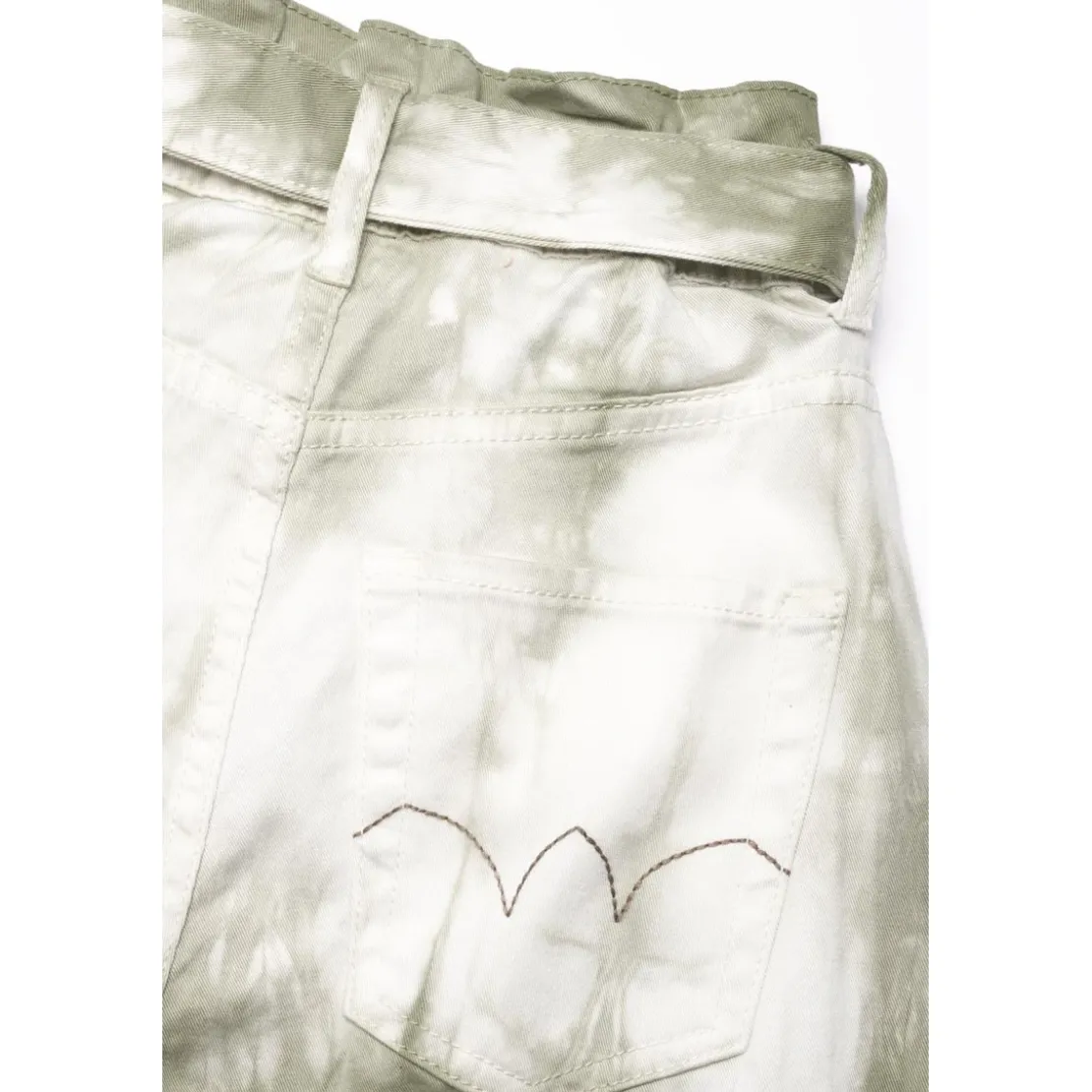 Le Temps des CerisesJeans fille, loose, large MILINA, longueur 34 vert