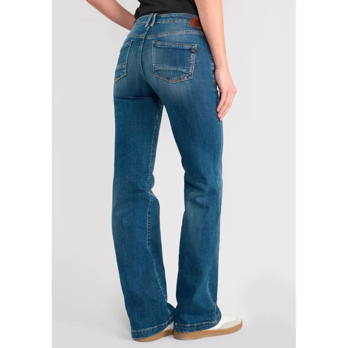 Le Temps des CerisesJeans flare, très évasé , longueur 34 bleu Gaia