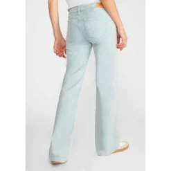 Le Temps des CerisesJeans flare, très évasé PULP high flare, longueur 34 bleu Iris en coton