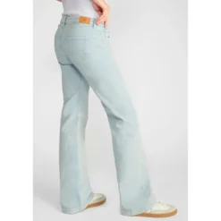 Le Temps des CerisesJeans flare, très évasé PULP high flare, longueur 34 bleu Iris en coton