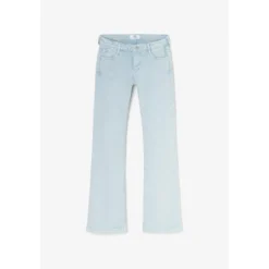Le Temps des CerisesJeans flare, très évasé PULP high flare, longueur 34 bleu Iris en coton