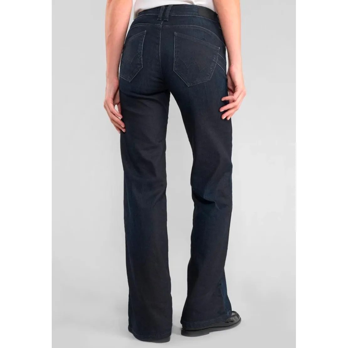 Le Temps des CerisesJeans flare, très évasé PULP high flare, longueur 34 bleu Luna