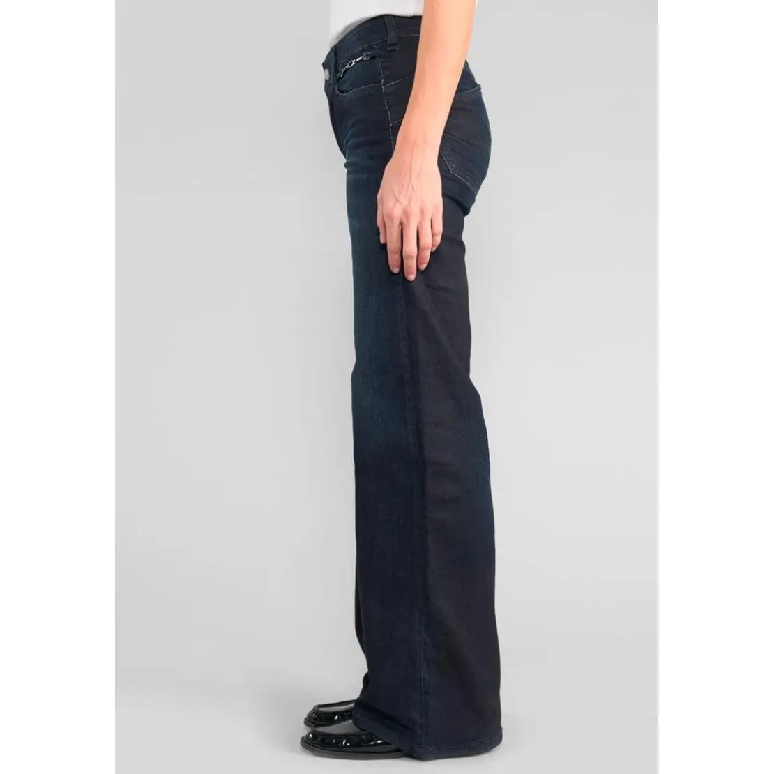 Le Temps des CerisesJeans flare, très évasé PULP high flare, longueur 34 bleu Luna