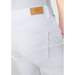 Le Temps des CerisesJeans flare, très évasé PULP high flare, longueur 34 blanc en coton
