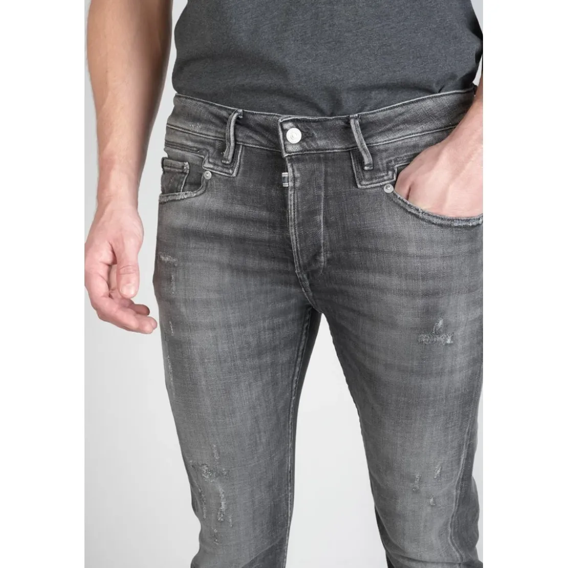 Le Temps des CerisesJean slim - Noir en coton