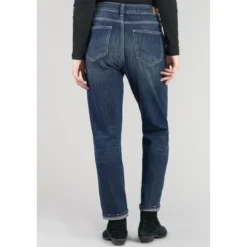 Le Temps des CerisesJeans loose, large 400/60 girlfriend, longueur 34 bleu en coton Ruth