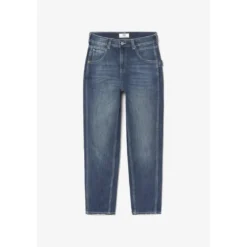 Le Temps des CerisesJeans loose, large 400/60 girlfriend, longueur 34 bleu en coton Ruth