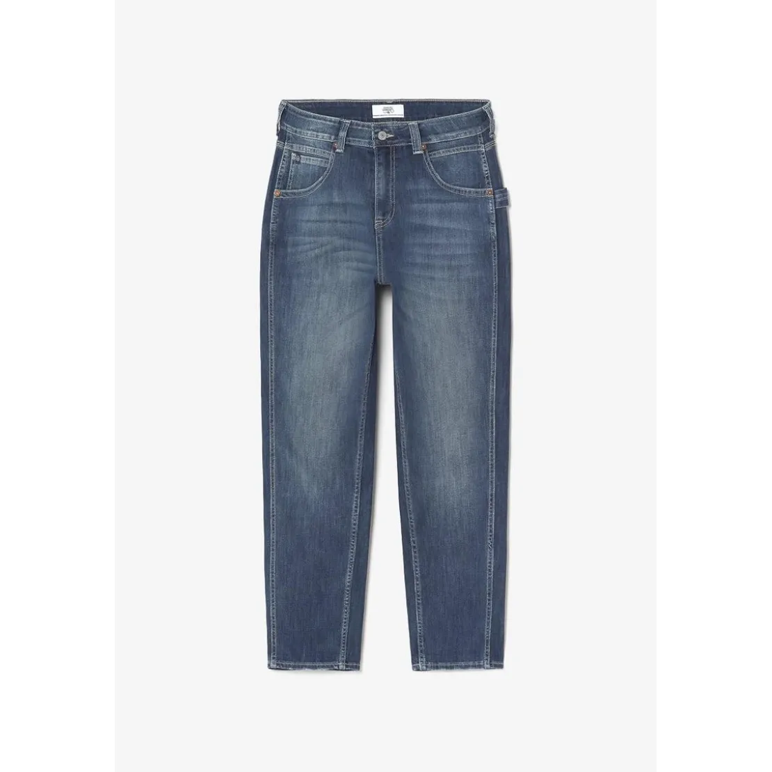 Le Temps des CerisesJeans loose, large 400/60 girlfriend, longueur 34 bleu en coton Ruth