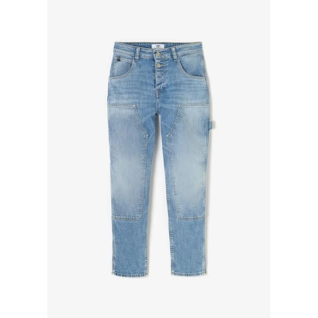 Le Temps des CerisesJeans loose, large 400/60 girlfriend taille haute, 7/8ème bleu Rose