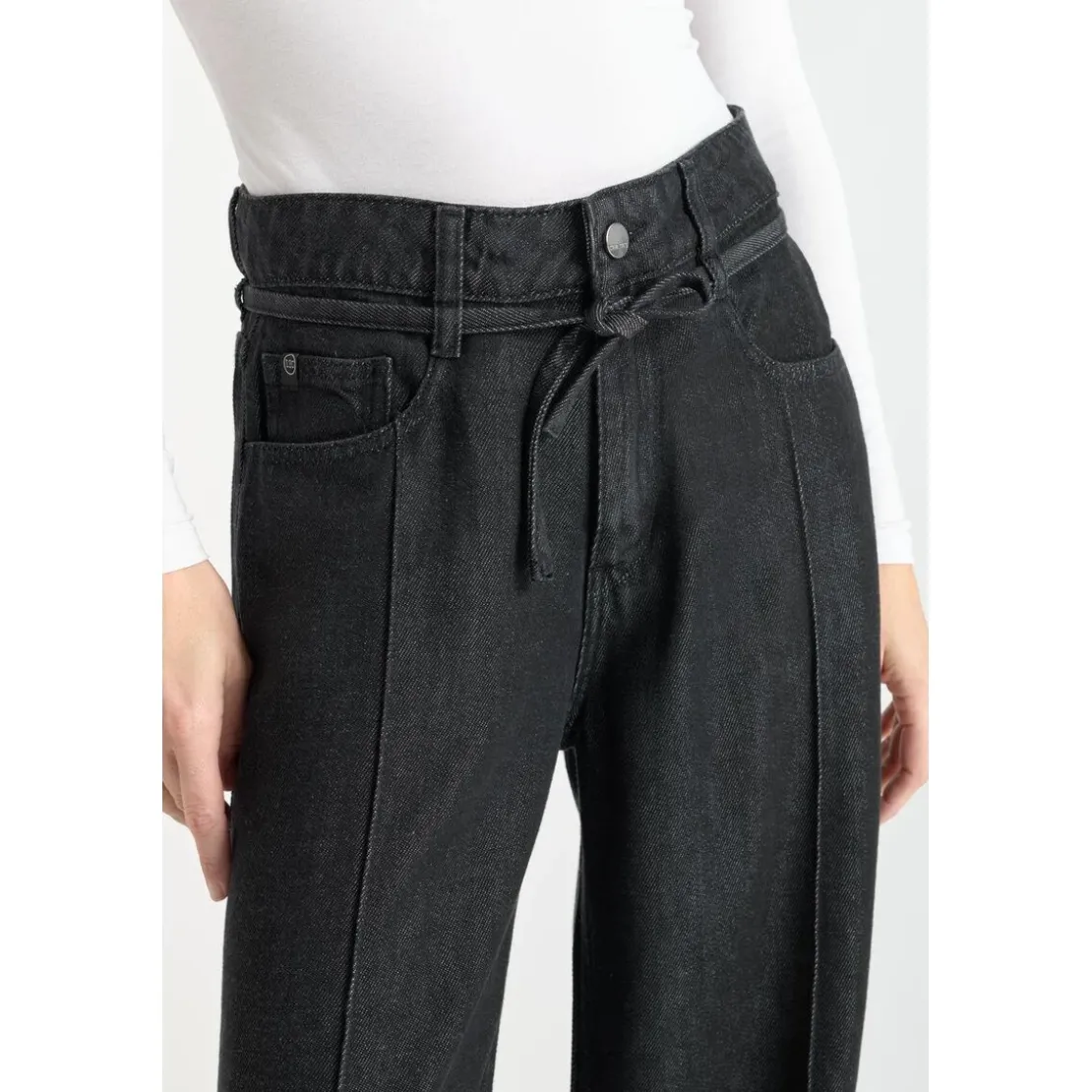 Le Temps des CerisesJeans loose, large SCOTTY, longueur 34 noir Esme